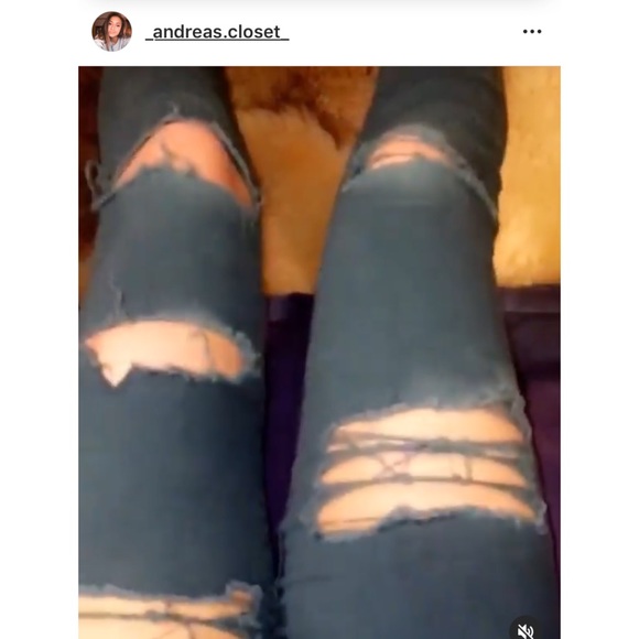 Ripped Jeans: Dark Green Size 3 - Picture 3 of 5